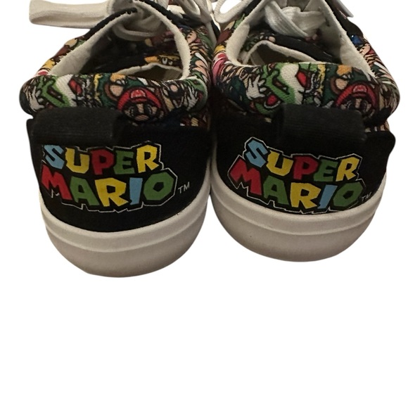 Super Mario Bros Boys Size 3 Canvas Sneakers Shoes Kid’s Shoes - Picture 4 of 6